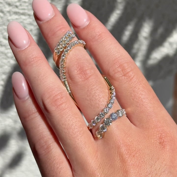 0.8 ctw Round Sapphire Creative Flexible Ring
