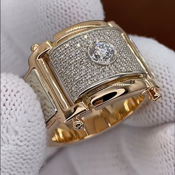 3 CTW Round Cut White Cubic Zirconia 925 Sterling Silver Ring