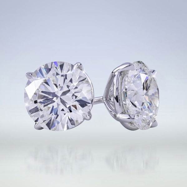 14MM 20ctw Huge Round Cut Classic Stud Earrings