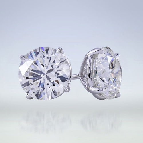 14MM 20ctw Huge Round Cut Classic Stud Earrings