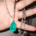 Multi-cut Chain 14ct Pear Cut Paraíba Tourmaline Necklace