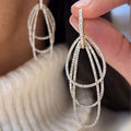 1.5 CTW Round Cut White Cubic Zirconia 925 Sterling Silver Fashion Earrings