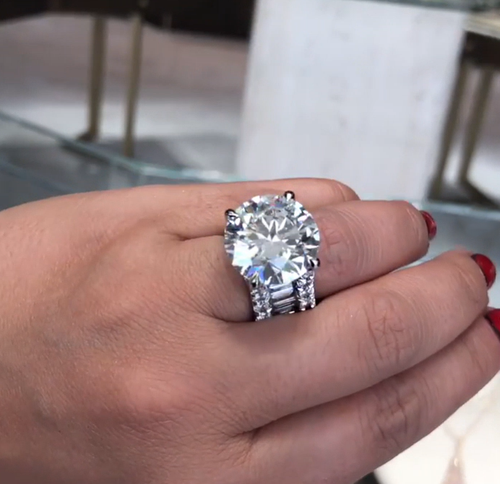 10 CTW Round Cut White Cubic Zirconia 925 Sterling Silver Vintage Engagement Ring