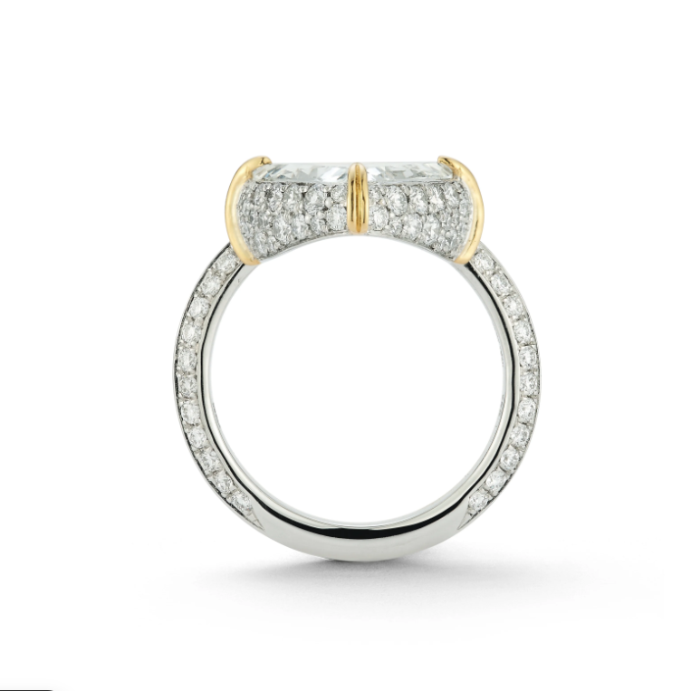 2CTW Trilliant Cut White Cubic Zirconia 925 Sterling Silver Vintage Engagement Ring