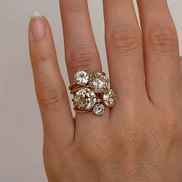15 CTW Round Cut White Cubic Zirconia 925 Sterling Silver Engagement Ring