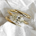 2.1ct Marquise-Cut Sculptural 3-Band Ring