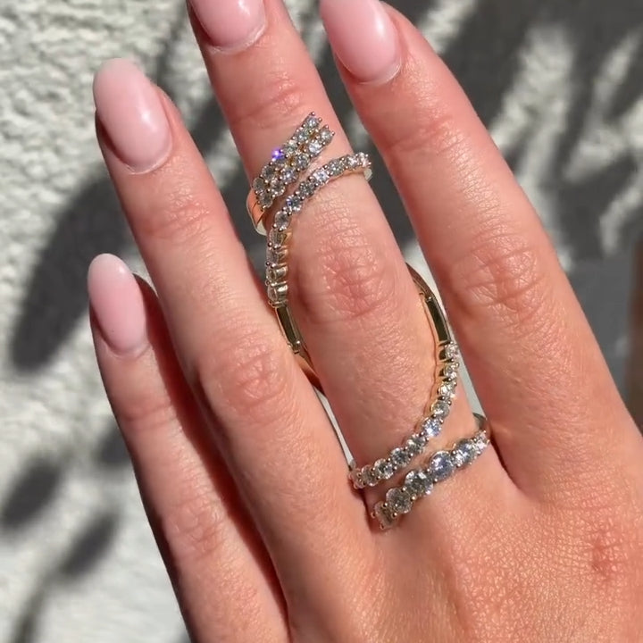 0.8 ctw Round Sapphire Creative Flexible Ring