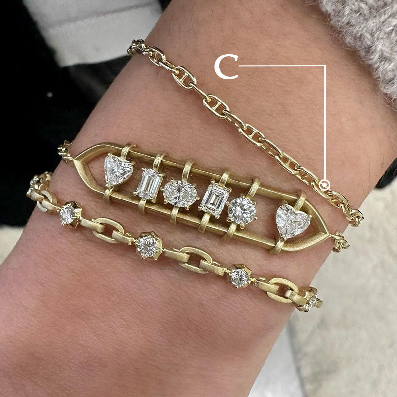 3.3 CTW Heart Cut & Octagon Cut & Oval Cut & Round Cut White Cubic Zirconia 925 Sterling Silver Bracelets