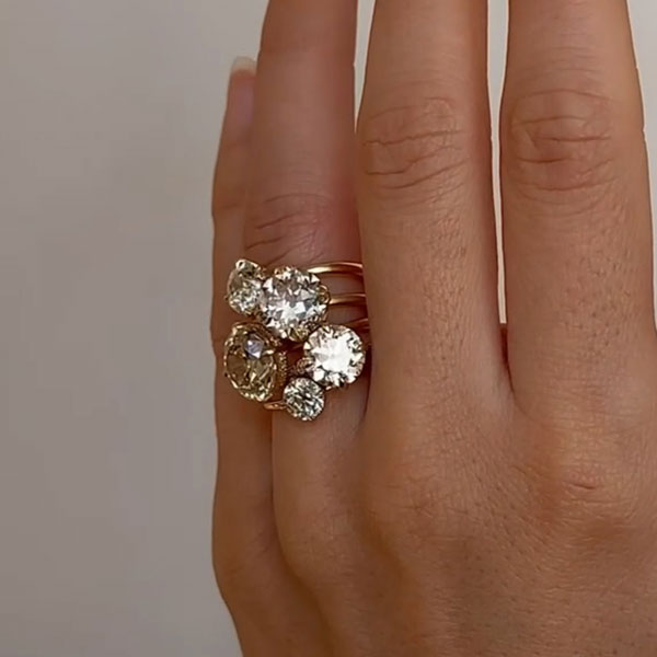 15 CTW Round Cut White Cubic Zirconia 925 Sterling Silver Engagement Ring