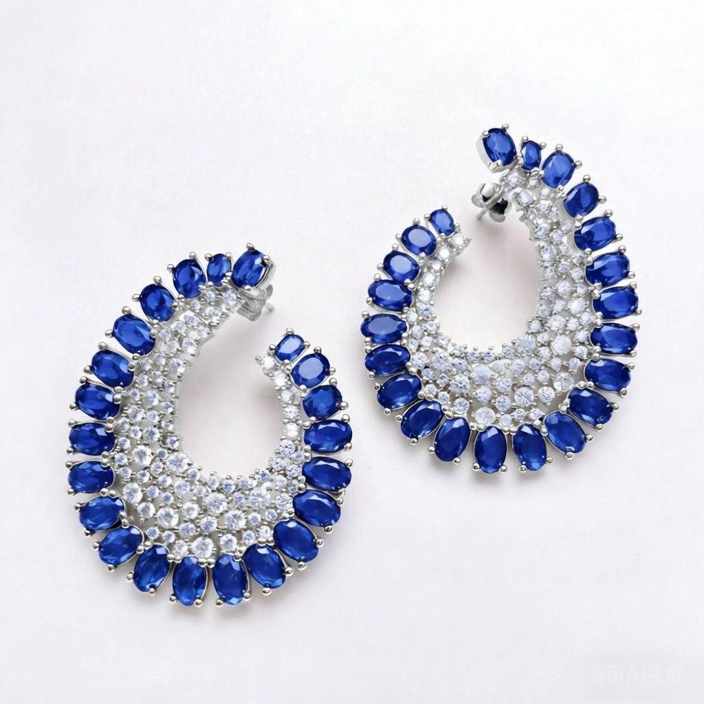 Nature Inspired 16CTW Oval Cut Ruby Statement Earrings