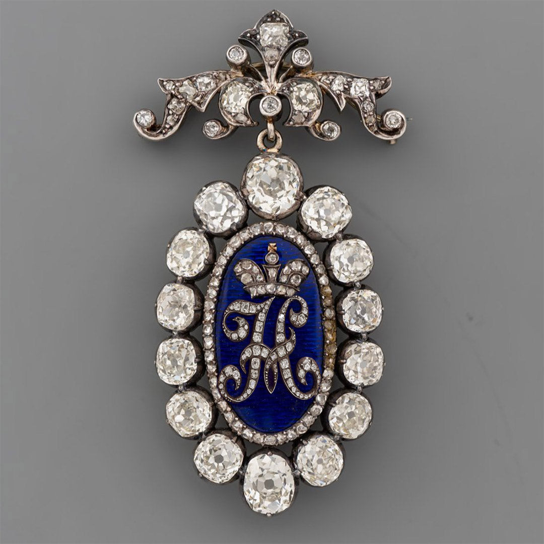 19 Ctw Rose Cut White Cubic Zirconia 925 Sterling Silver brooch