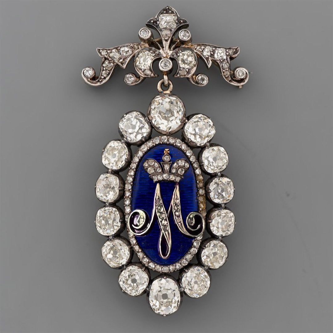 19 Ctw Rose Cut White Cubic Zirconia 925 Sterling Silver brooch
