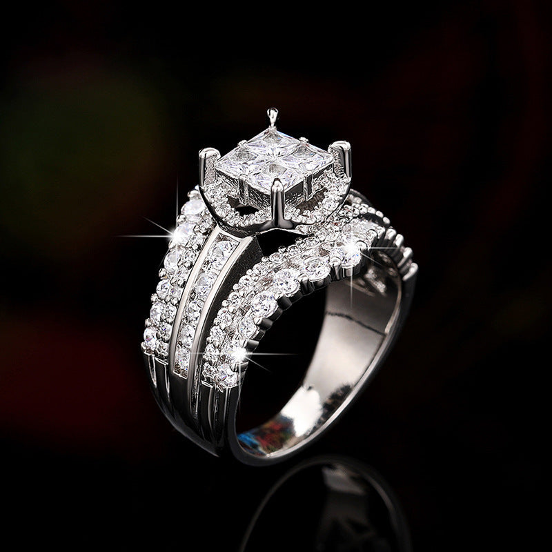 3.2CT Cubic Zirconia S925 Sterling Silver Ring