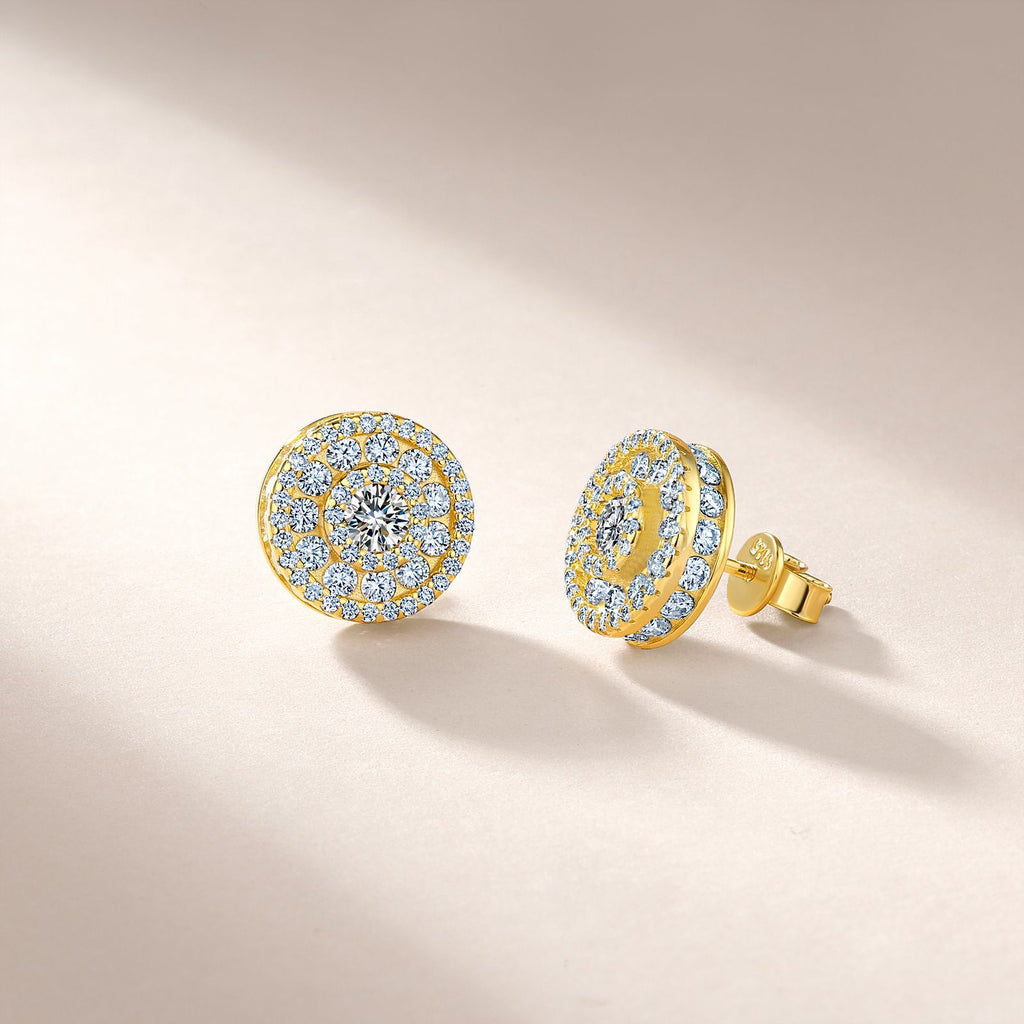 2.88CTW Moissanite S925 Sterling Silver Stud Earrings