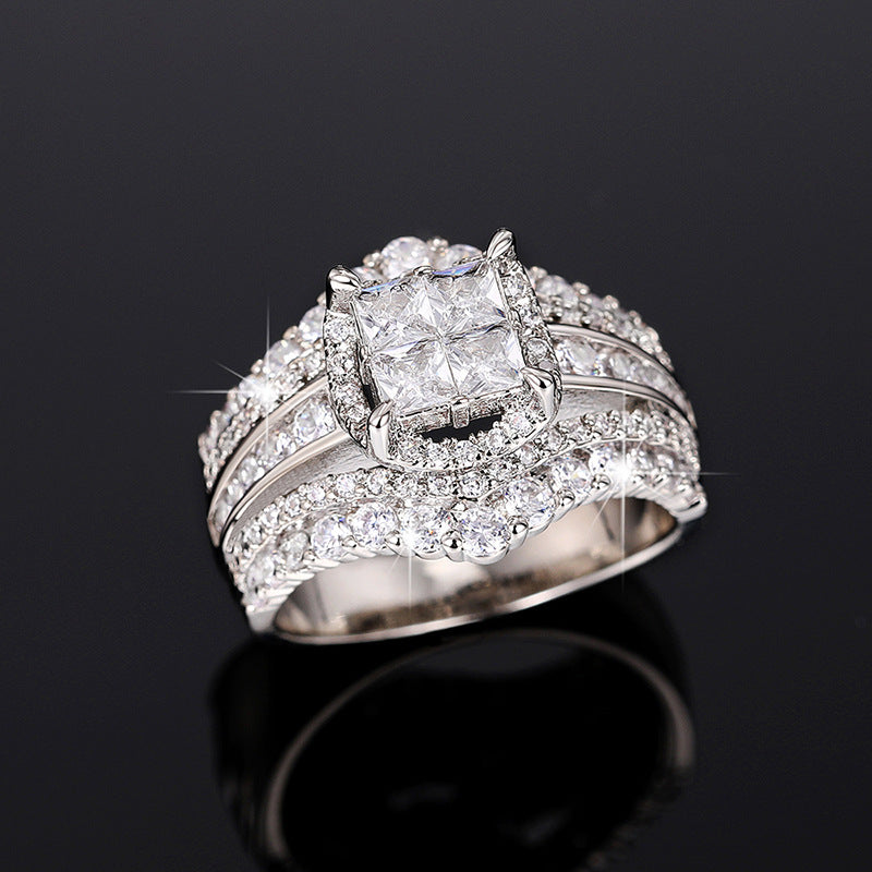 3.2CT Cubic Zirconia S925 Sterling Silver Ring