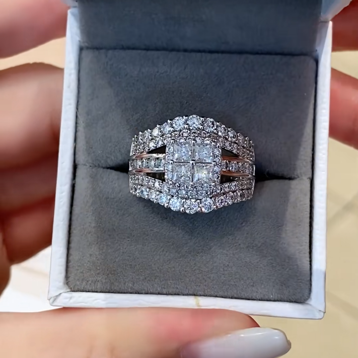3.2CT Cubic Zirconia S925 Sterling Silver Ring
