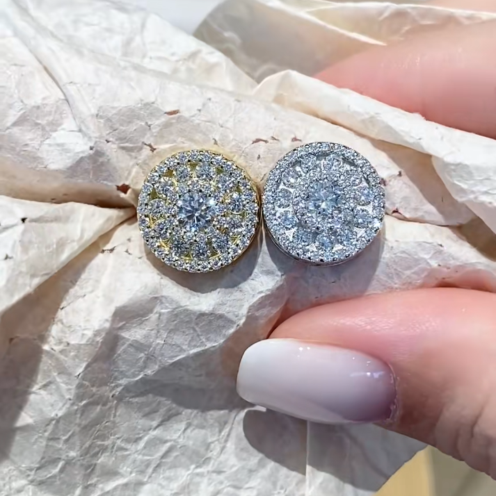 2.88CTW Moissanite S925 Sterling Silver Stud Earrings