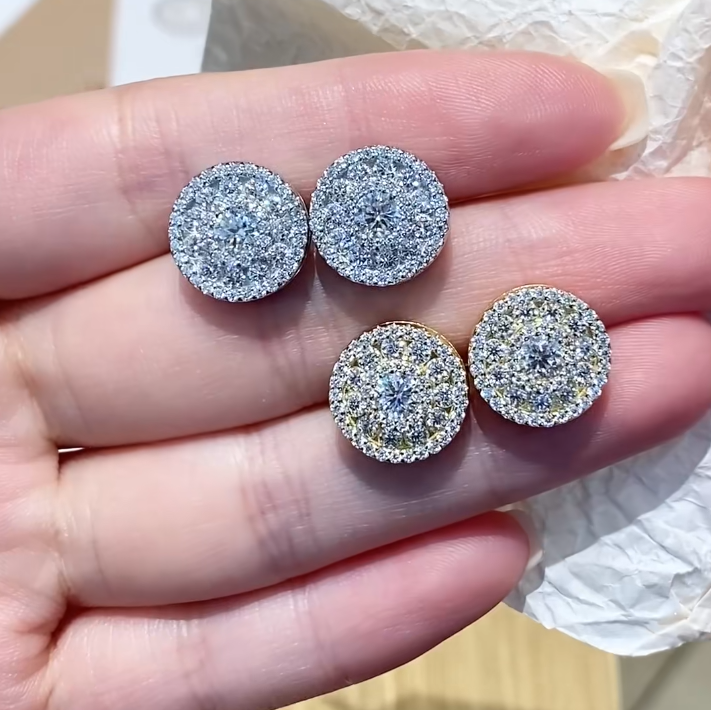 2.88CTW Moissanite S925 Sterling Silver Stud Earrings