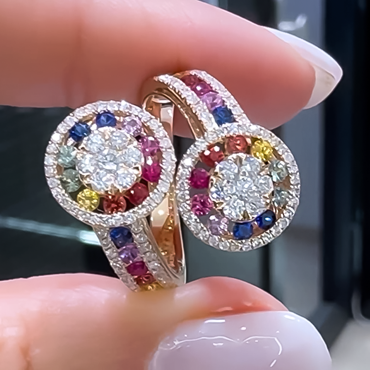 3 CTW Round Cut White Cubic Zirconia 925 Sterling Silver Stylish Ring