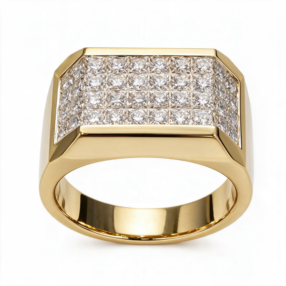 5.5 CTW Princess Cut White Cubic Zirconia 925 Sterling Silver Ring